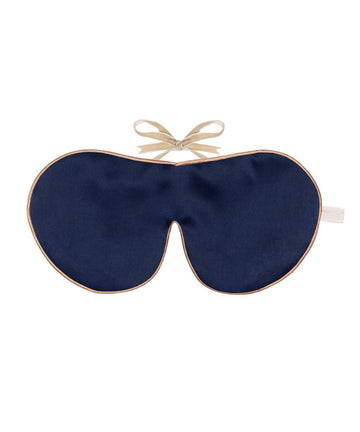 Holistic Silk Anti-Ageing Silk Eye Mask - Plain Navy 