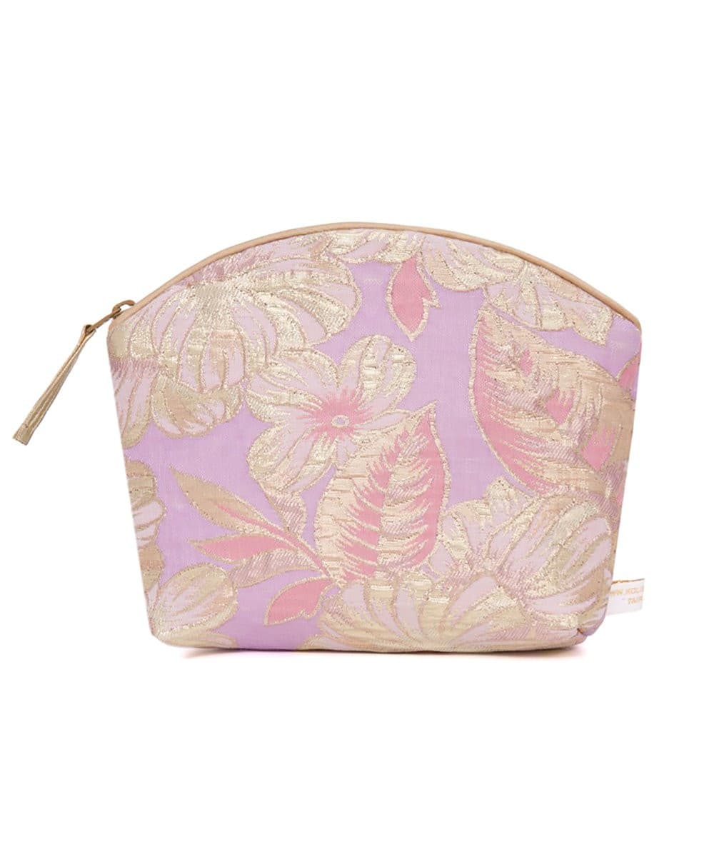 Holistic Silk Holistic Silk Limited Edition Lavender Make Up Bag - Rose Gold Silk Brocade 