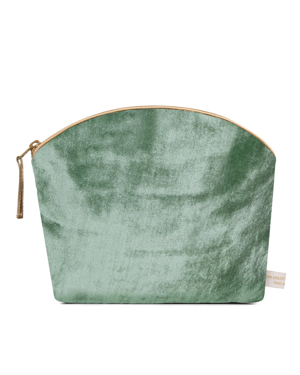 Holistic Silk Lavender Make Up Bag - Jade Silk Velvet 