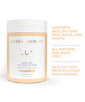 Sacred Glow Co. Dairy Free Collagen Creamer - Natural Coconut Flavour 