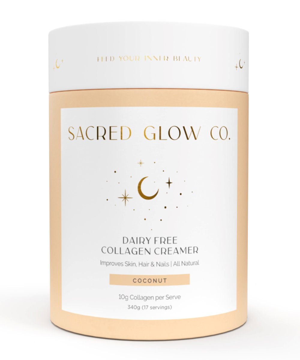 Sacred Glow Co. Dairy Free Collagen Creamer - Natural Coconut Flavour 