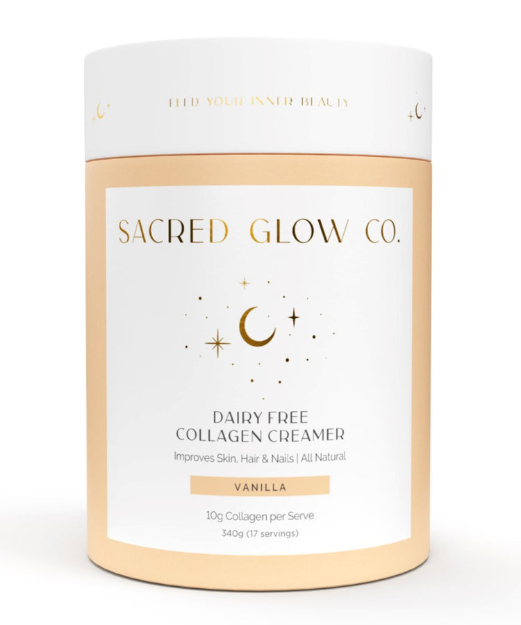 Sacred Glow Co. Dairy Free Collagen Creamer - Natural Vanilla Flavour 