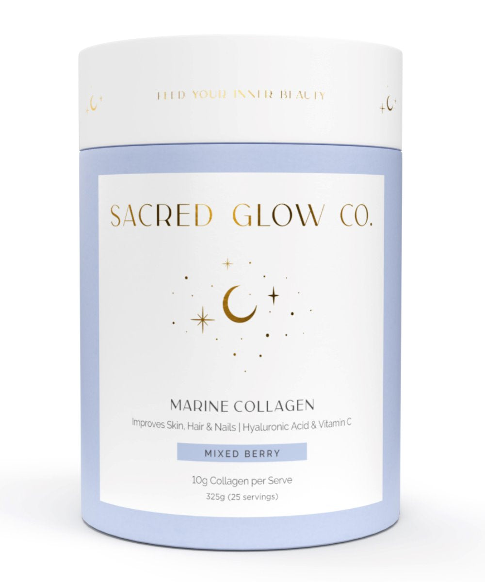 Sacred Glow Co. Marine Collagen - Natural Mixed Berry Flavour 