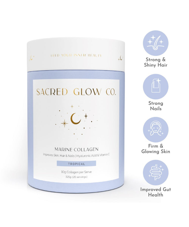 Sacred Glow Co. Marine Collagen - Natural Tropical Flavour 