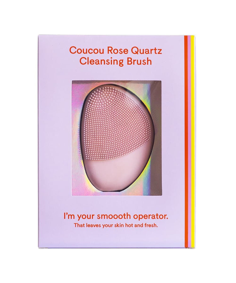 The Coucou Club Coucou Rose Quartz Cleansing Brush 